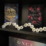 3D printed - Cute Friendship Bracelet inspired Book Shelf Sign-Create Fantasy Crafts
