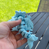 3D Print Baby Articulating Wyvern Customizable Choose your own Color Bookself Decor Fidget Toy Gift-Create Fantasy Crafts