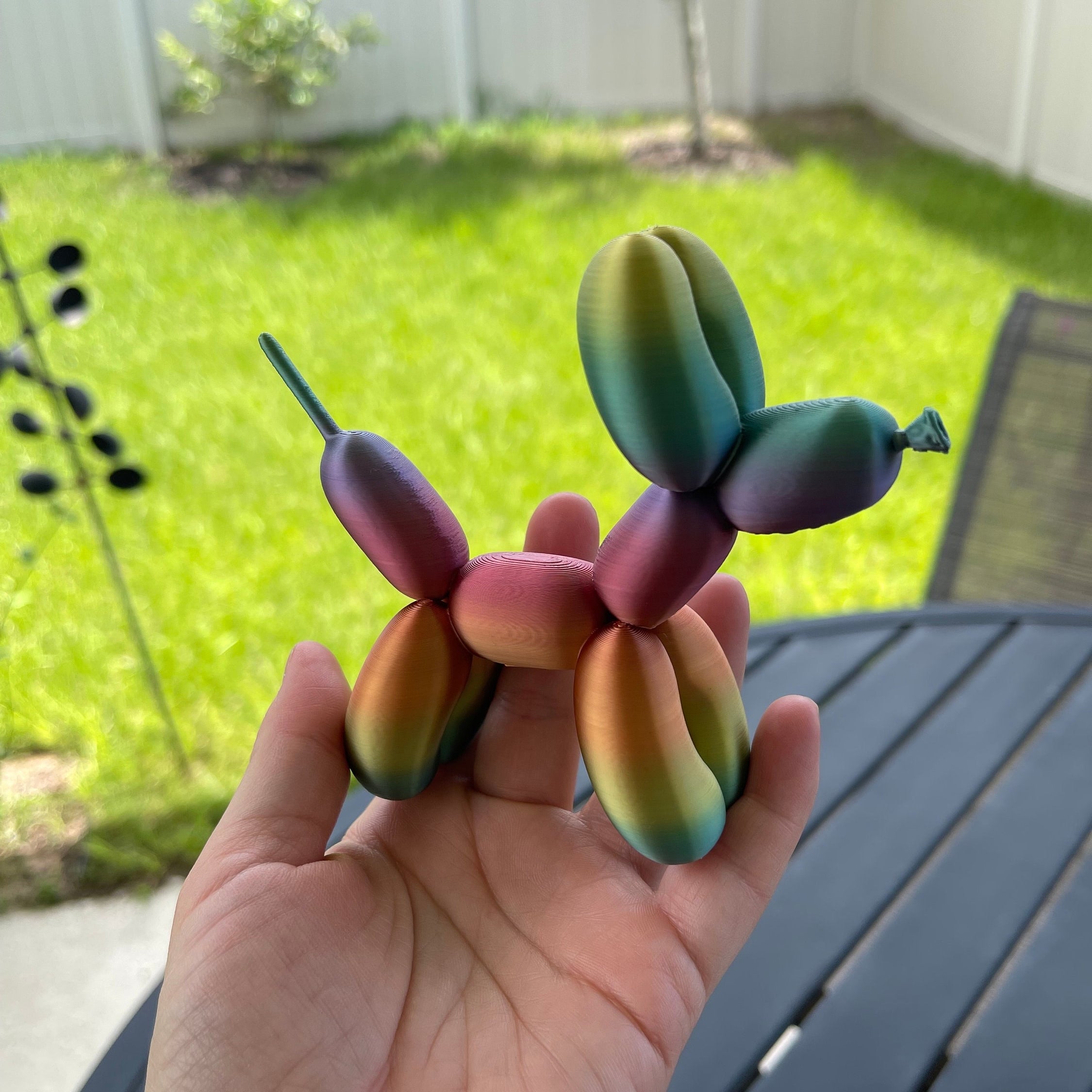 Cute 3d Print Balloon Dog Figurine - Customizable Color-Create Fantasy Crafts