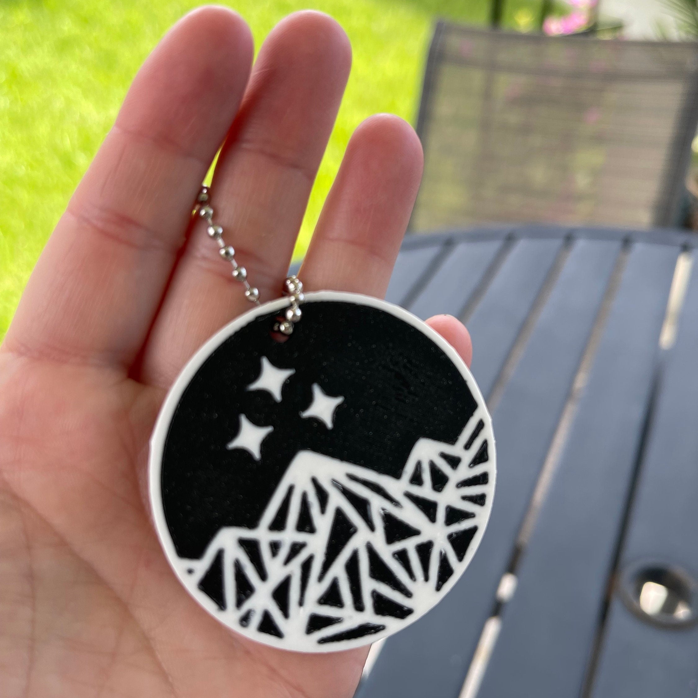 Double Sided Night Court inspired Keychain-Create Fantasy Crafts