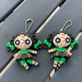 Creepy Doll Articulating Keychain 3D Printed Voodoo Doll Horror Goth Fidget Creepy Cute-Create Fantasy Crafts