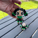 Creepy Doll Articulating Keychain 3D Printed Voodoo Doll Horror Goth Fidget Creepy Cute-Create Fantasy Crafts