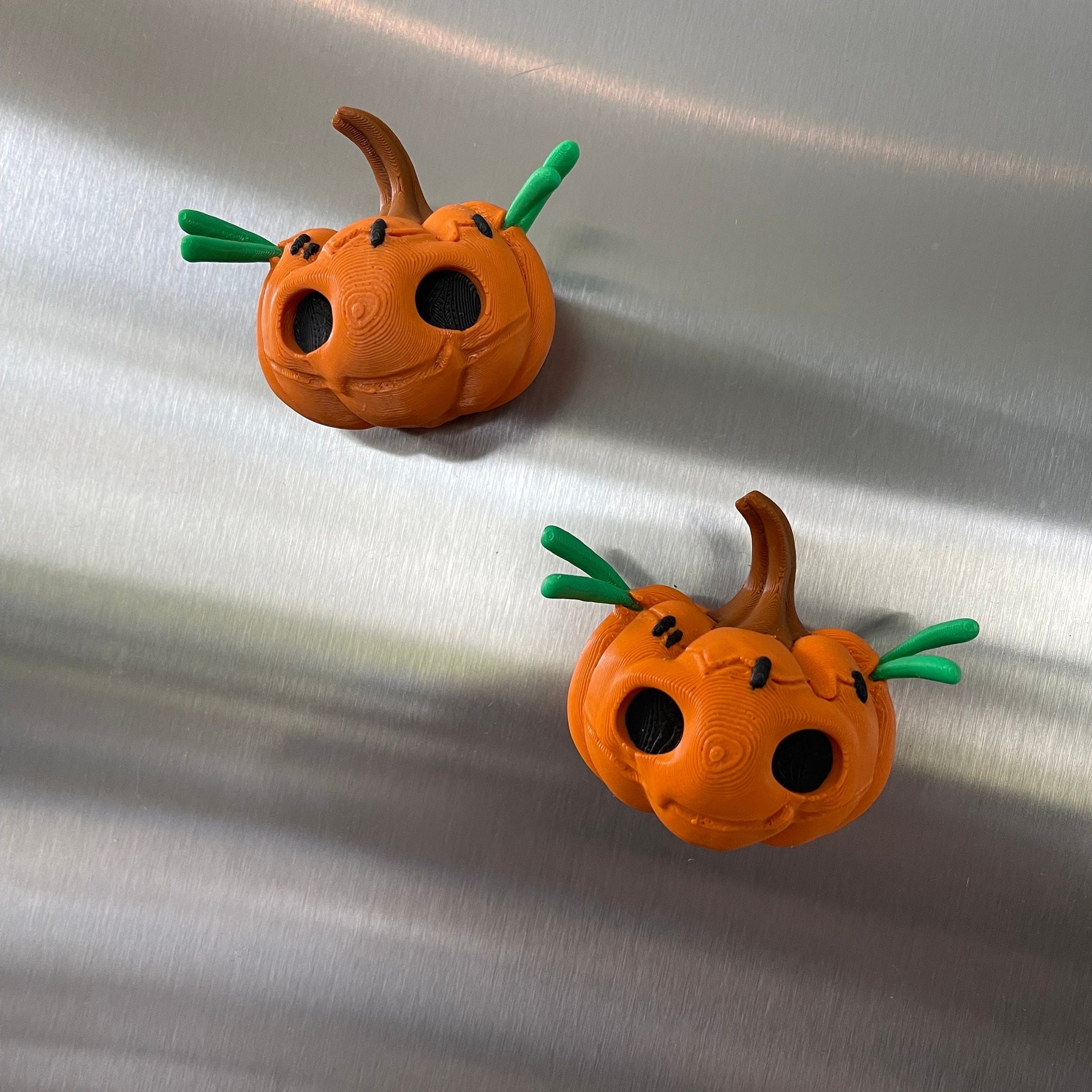 Cute Creepy Pumpkin Magnet - 3D Printed-Create Fantasy Crafts
