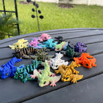 3D Print Mini Articulating Dragon Customizable You Choose Color-Create Fantasy Crafts