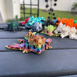 3D Print Baby Articulating Dragon Customizable Choose your own Color Bookself Decor Fidget Toy Gift-Create Fantasy Crafts
