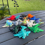 3D Print Baby Articulating Dragon Customizable Choose your own Color Bookself Decor Fidget Toy Gift-Create Fantasy Crafts