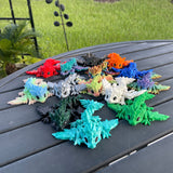 3D Print Baby Articulating Dragon Customizable Choose your own Color Bookself Decor Fidget Toy Gift-Create Fantasy Crafts