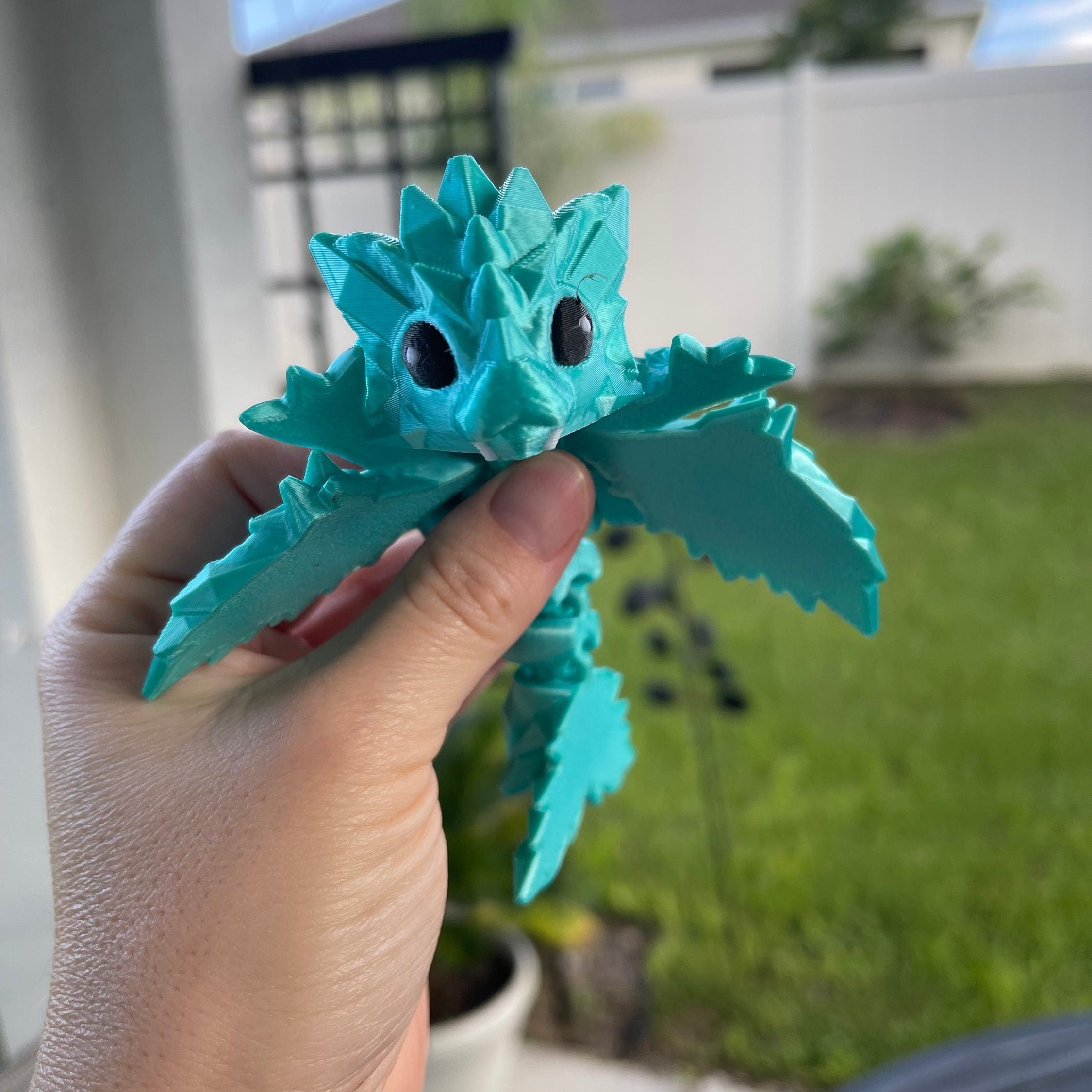 3D Print Baby Articulating Dragon Customizable Choose your own Color Bookself Decor Fidget Toy Gift-Create Fantasy Crafts