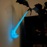 Fire Breathing Dragon Wyvern Book Nook - Glow in Dark Flame-Create Fantasy Crafts