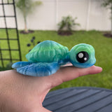 Cute Sea Turtle 3D Printed Articulating Customizable Choose Color-Create Fantasy Crafts