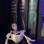 Reaper in a Cup- 3D Printed and Crafted Bookshelf Decor Bookish Merch-Create Fantasy Crafts