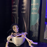 Reaper in a Cup- 3D Printed and Crafted Bookshelf Decor Bookish Merch-Create Fantasy Crafts