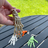 Skeleton Hand Keychain Articulating 3D Print-Create Fantasy Crafts