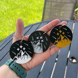 Shooting Star with Mountain Keychains - Glow in the dark-Create Fantasy Crafts