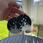 Shooting Star with Mountain Keychains - Glow in the dark-Create Fantasy Crafts