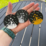 Shooting Star with Mountain Keychains - Glow in the dark-Create Fantasy Crafts