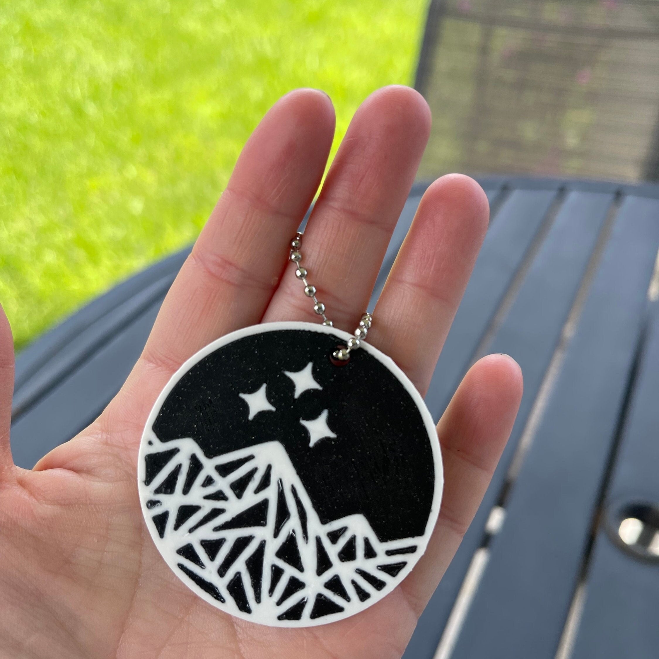 Double Sided Night Court inspired Keychain-Create Fantasy Crafts