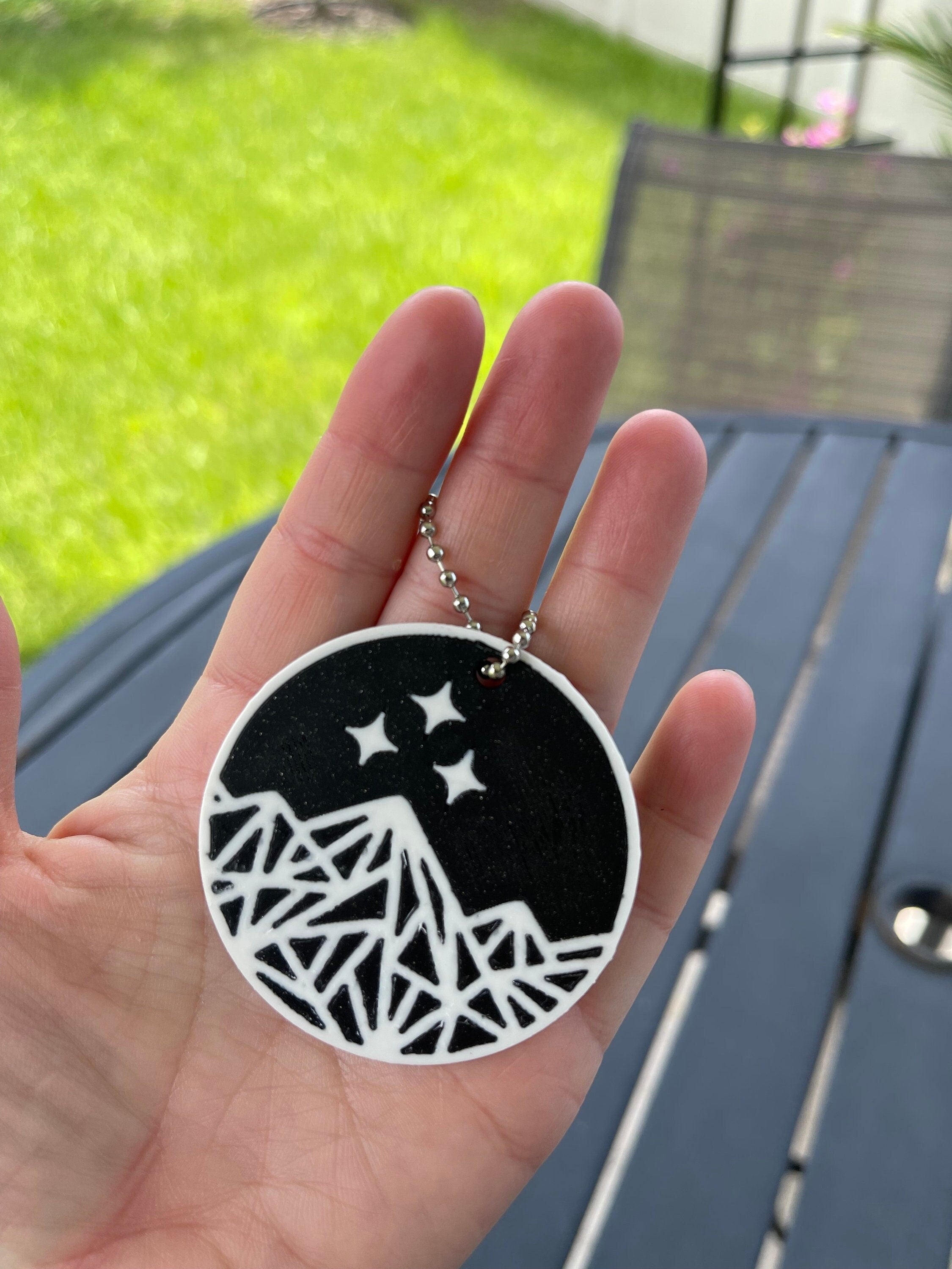 Double Sided Night Court inspired Keychain-Create Fantasy Crafts