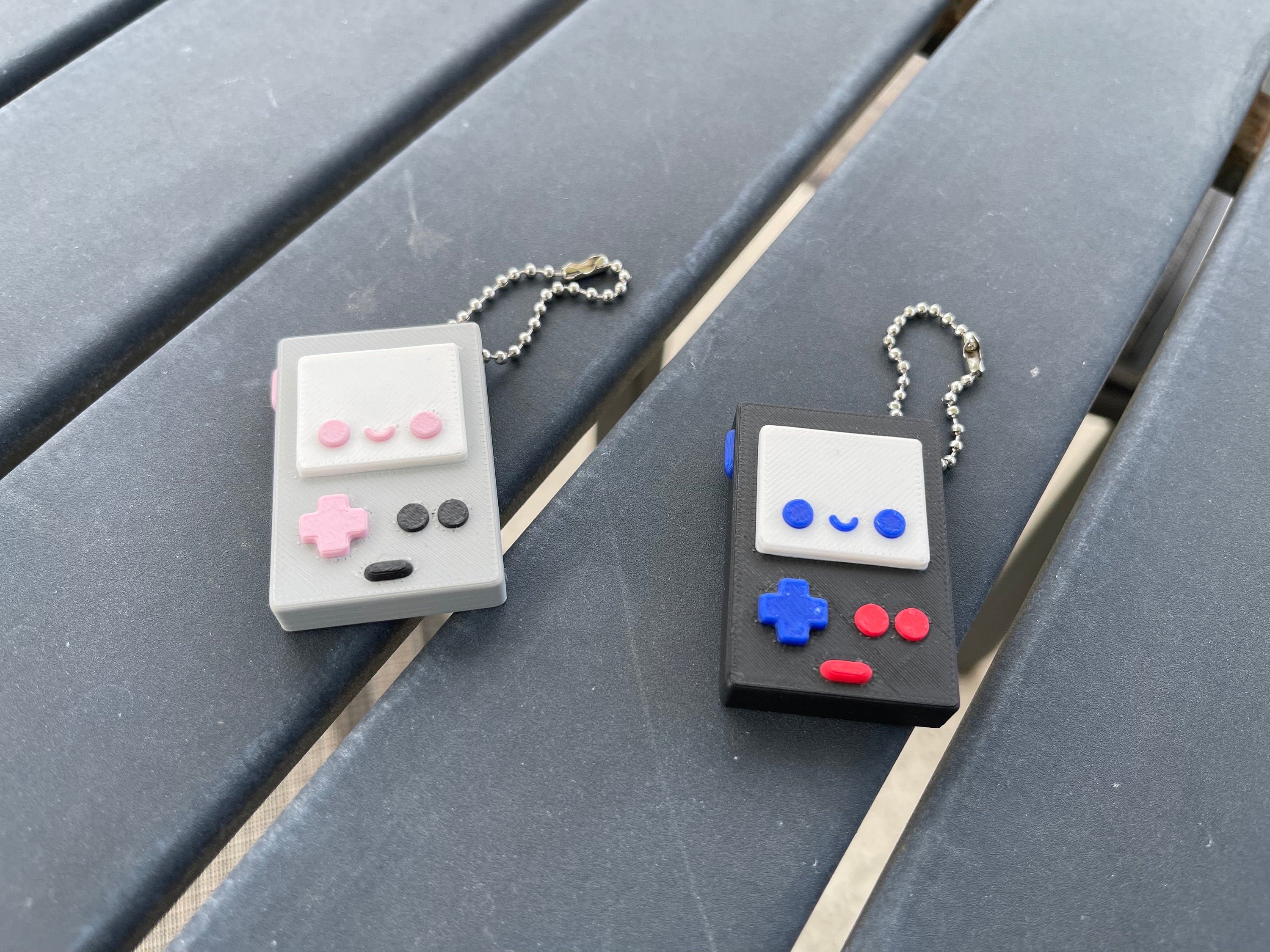 Cute Game Console Keychains 3d Print - Customizable Colors-Create Fantasy Crafts