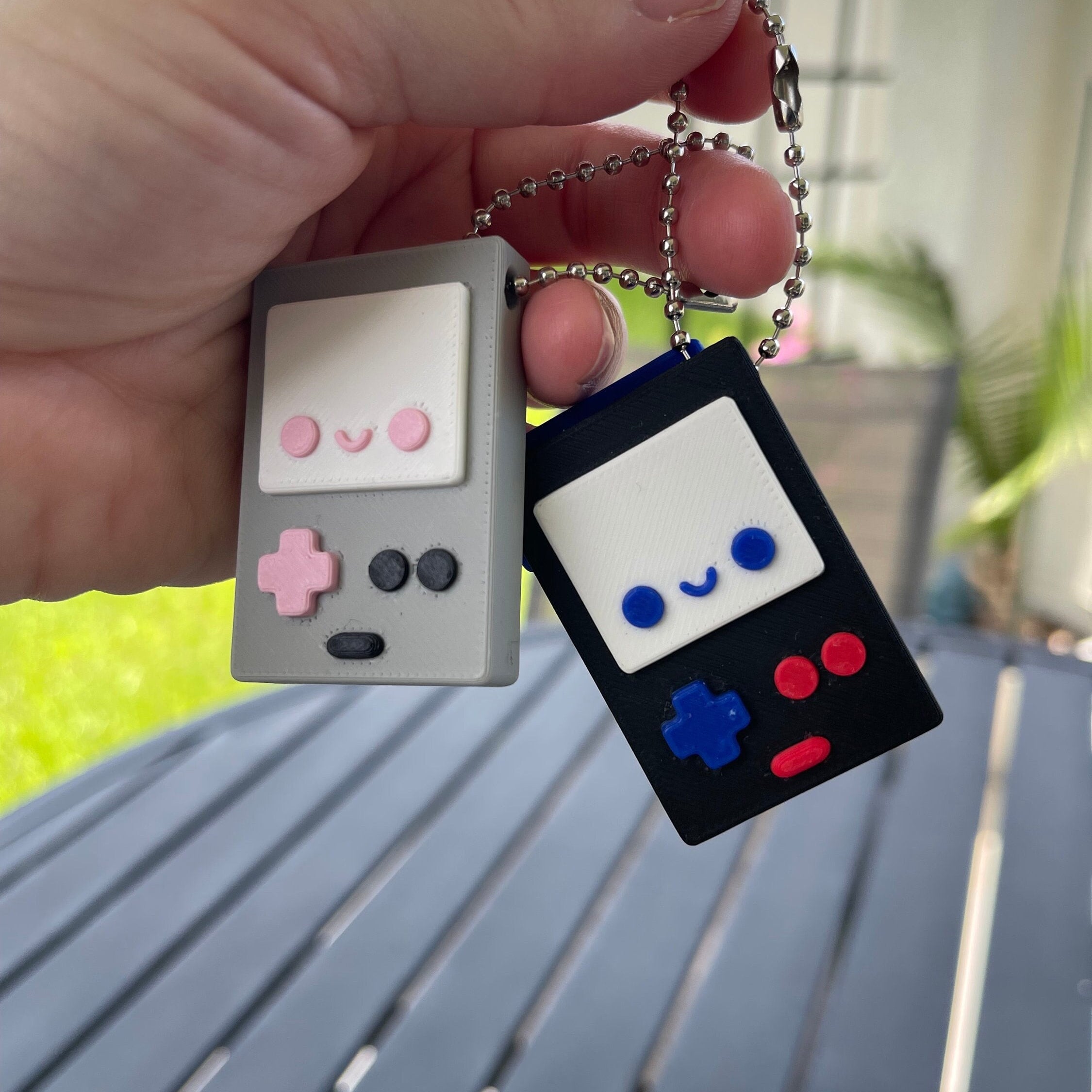 Cute Game Console Keychains 3d Print - Customizable Colors-Create Fantasy Crafts