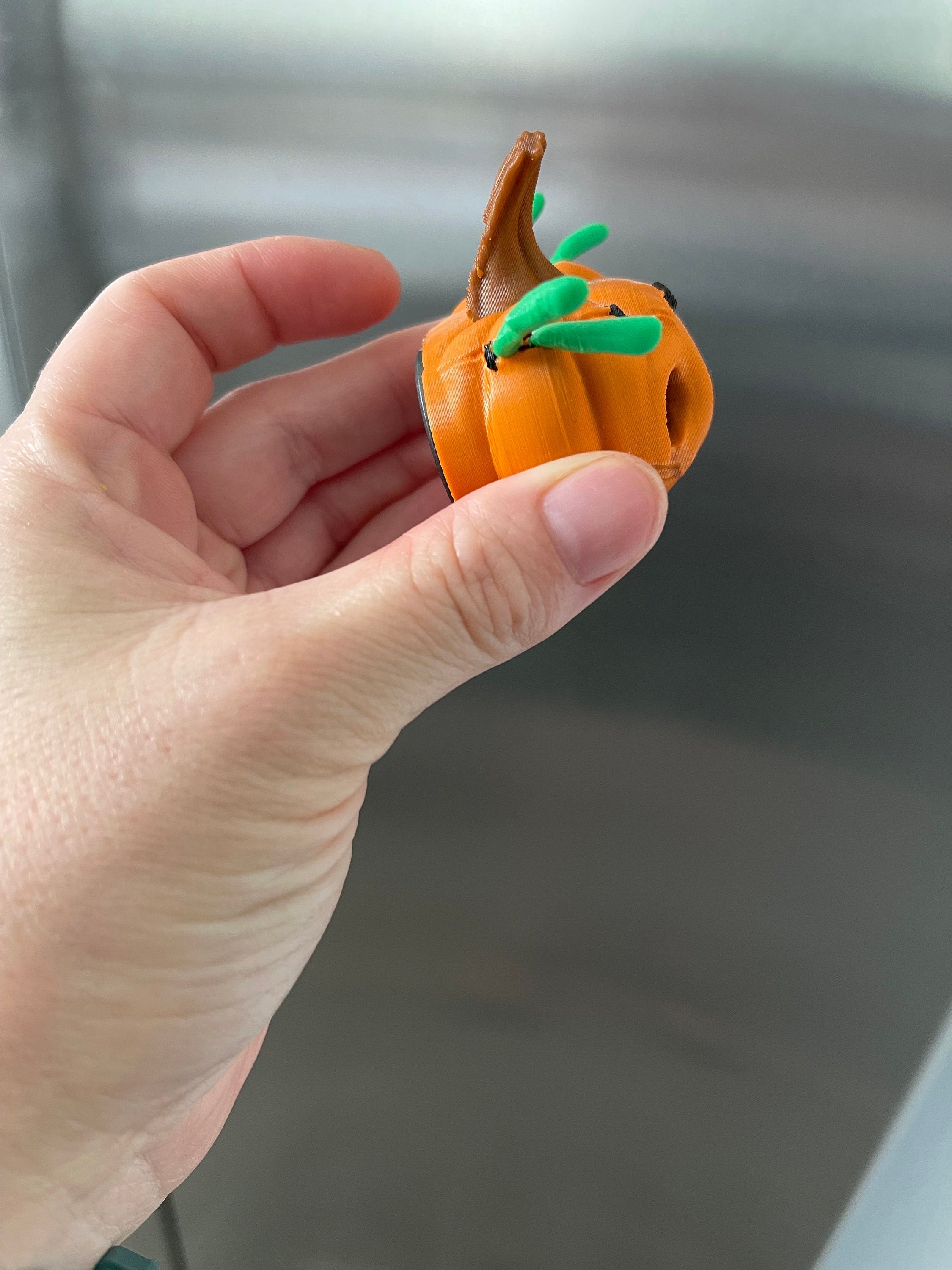 Cute Creepy Pumpkin Magnet - 3D Printed-Create Fantasy Crafts