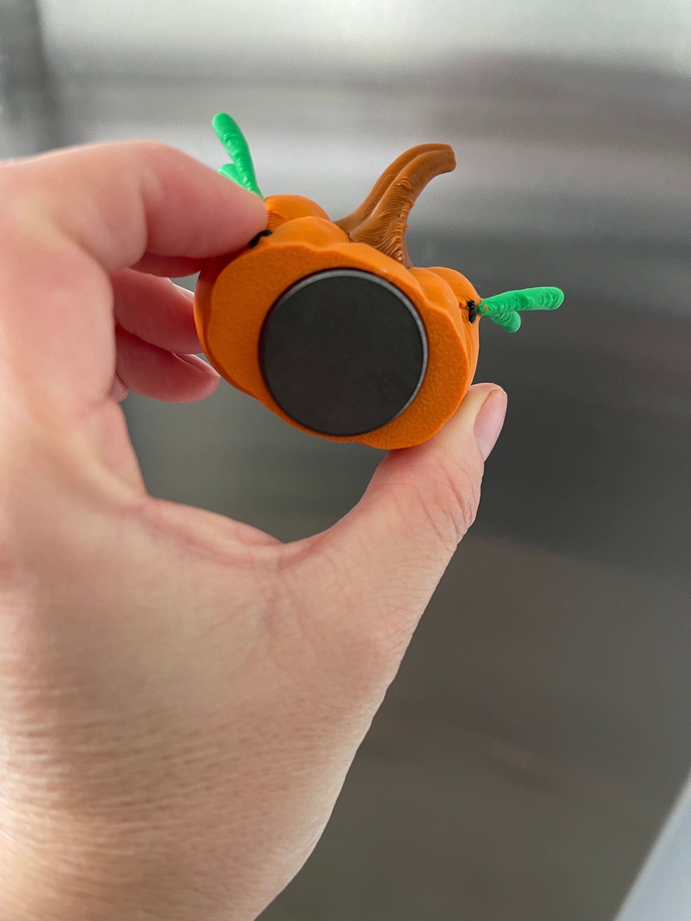 Cute Creepy Pumpkin Magnet - 3D Printed-Create Fantasy Crafts