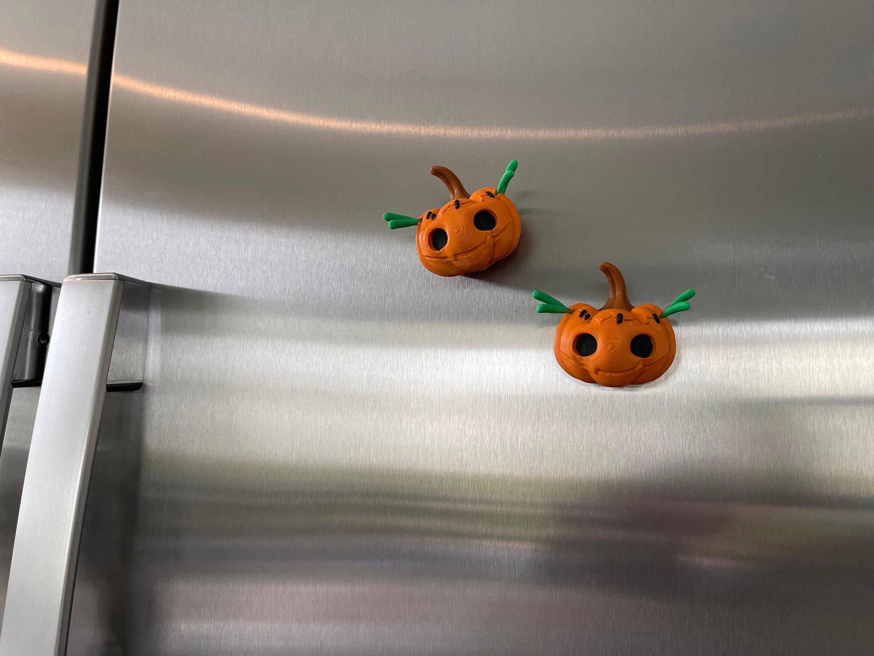 Cute Creepy Pumpkin Magnet - 3D Printed-Create Fantasy Crafts
