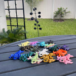 3D Print Mini Articulating Dragon Customizable You Choose Color-Create Fantasy Crafts
