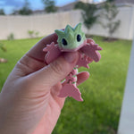 3D Print Mini Articulating Dragon Customizable You Choose Color-Create Fantasy Crafts