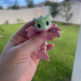 3D Print Mini Articulating Dragon Customizable You Choose Color-Create Fantasy Crafts
