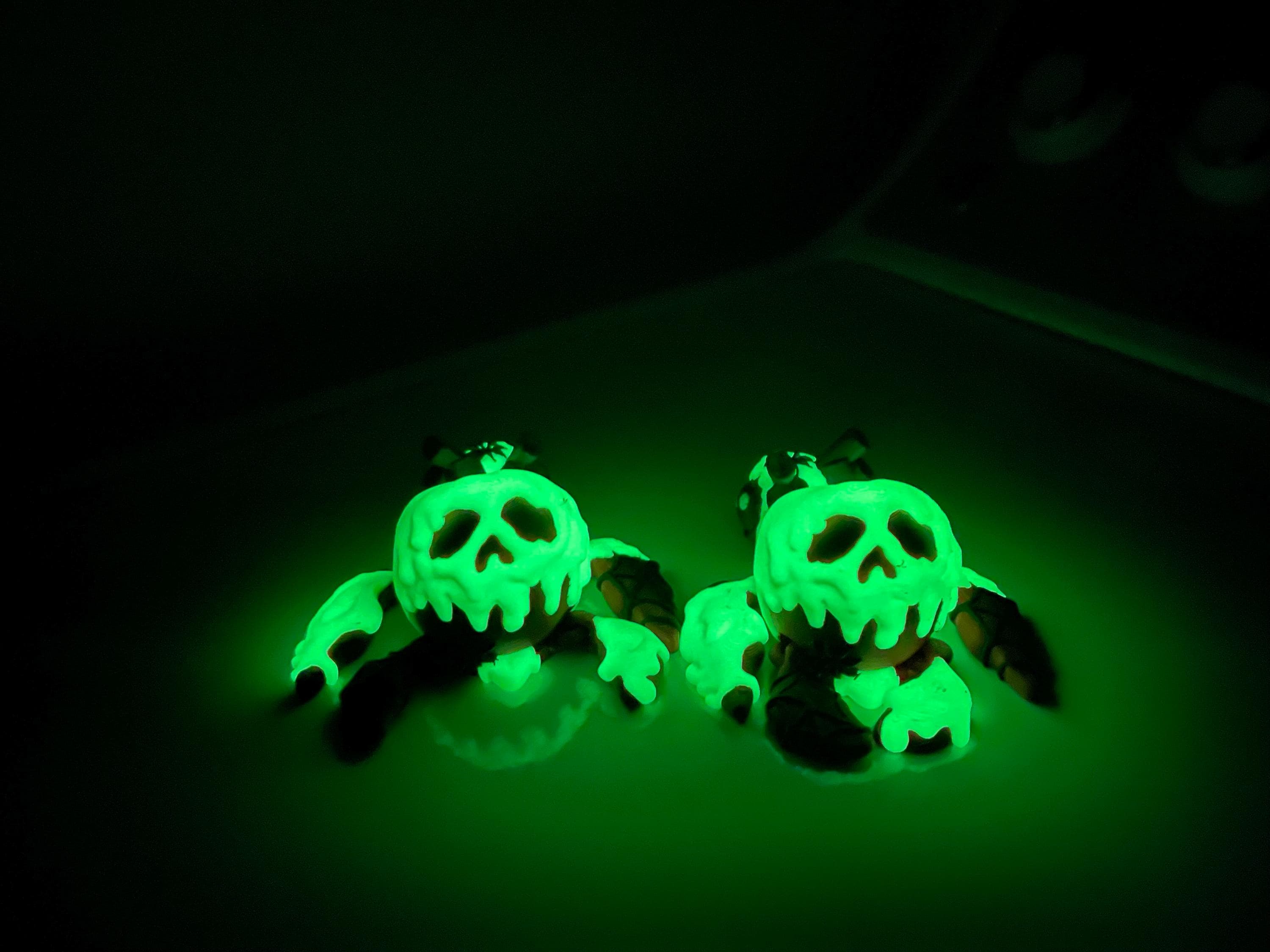 Poison Apple Turtle 3D Printed Articulating Customizable Choose Color-Create Fantasy Crafts