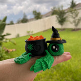 Witch Turtle 3D Printed Articulating Customizable Choose Color-Create Fantasy Crafts