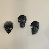 Wall Mount Skulls Set of Three 3D Print Home Decor Goth Horror Customizable Choose Color-Create Fantasy Crafts