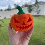 Knitted Pumpkin Tea Light Holder 3D Print Home Decor Customizable Choose Color-Create Fantasy Crafts