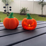 Knitted Pumpkin Tea Light Holder 3D Print Home Decor Customizable Choose Color-Create Fantasy Crafts