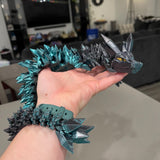3D Printed Long Articulating Dragon Customizable Choose Color-Create Fantasy Crafts