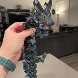 3D Printed Long Articulating Dragon Customizable Choose Color-Create Fantasy Crafts
