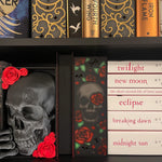 Skull Light Up Book Nook USB 3D Printed Bookshelf Decor-Create Fantasy Crafts