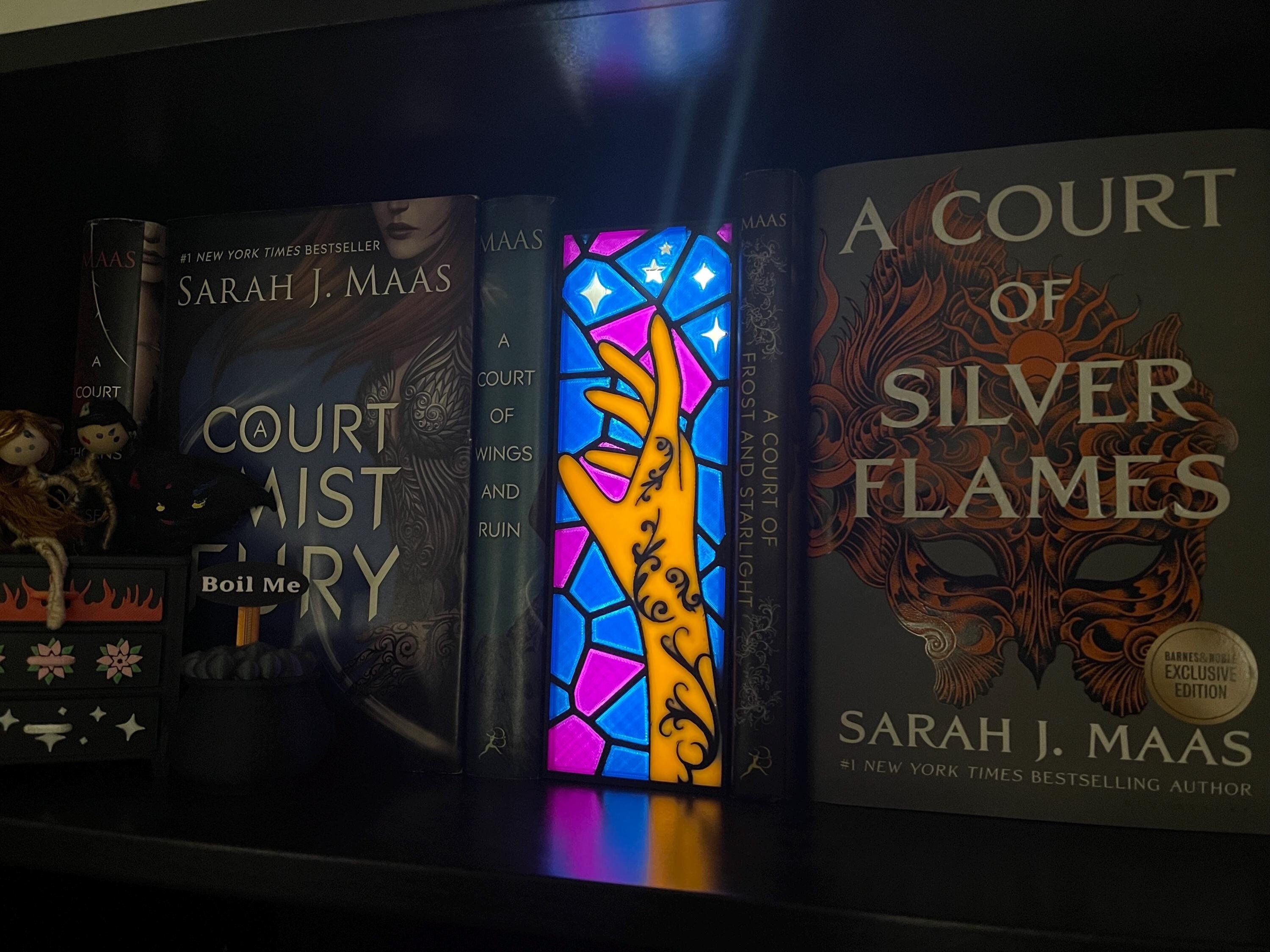 Reaching for the Stars - Light Up Book Nook USB UV 3D Printed Bookshelf Decor-Create Fantasy Crafts