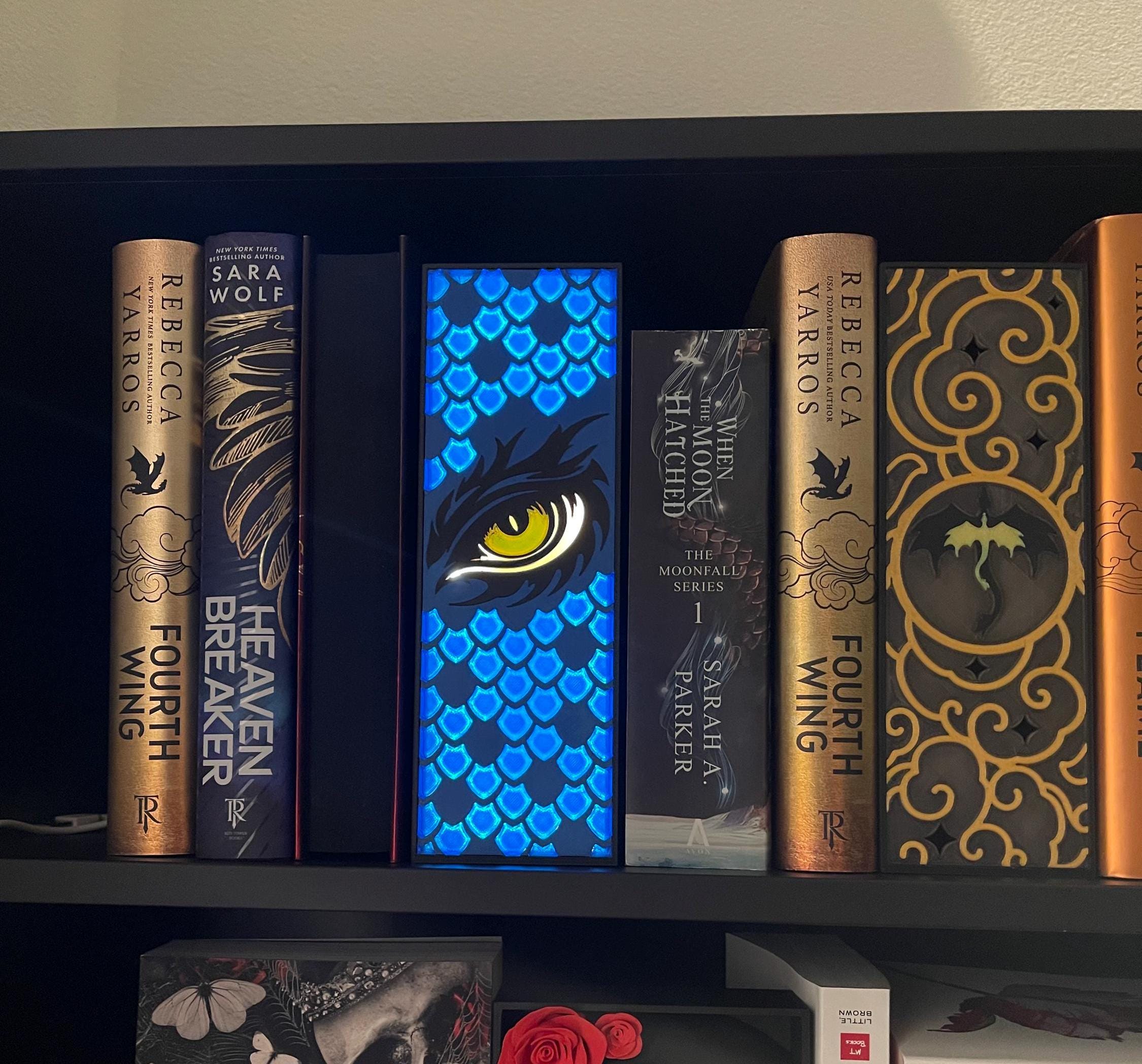 Dragon Eye - Light Up Book Nook USB UV 3D Printed Bookshelf Decor-Create Fantasy Crafts