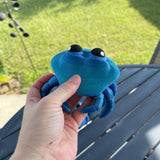 3D Print Articulating Crab Customizable Choose your own Color Bookself Decor Fidget Toy Gift-Create Fantasy Crafts