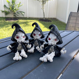 Grim Reaper Articulated 3D Print Includes Mini Book & Cup Desk Decor Horror Goth Fidget Creepy Cute-Create Fantasy Crafts