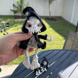 Grim Reaper Articulated 3D Print Includes Mini Book & Cup Desk Decor Horror Goth Fidget Creepy Cute-Create Fantasy Crafts