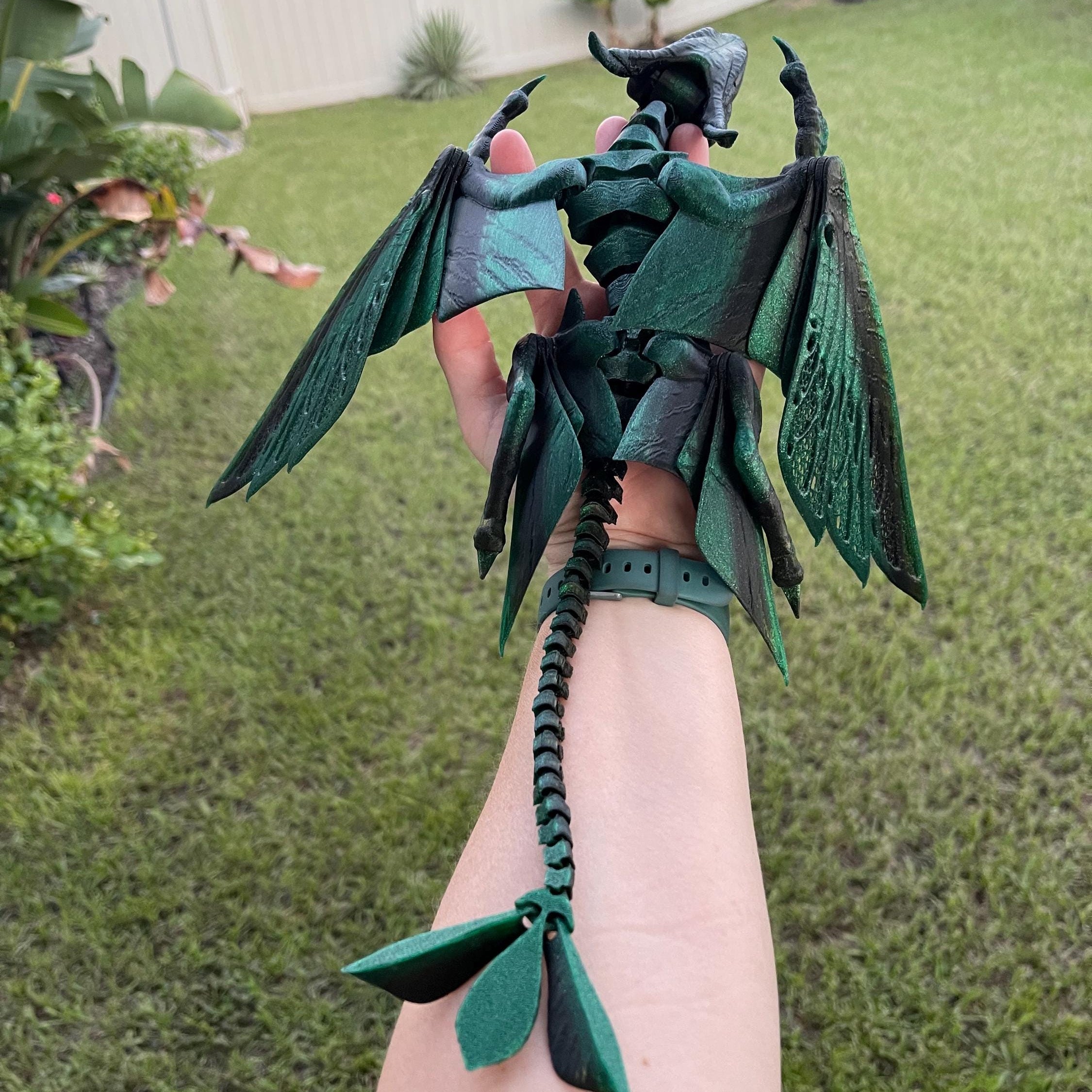 Lizard Dragon 3D Print Articulating Customizable You Choose Color-Create Fantasy Crafts