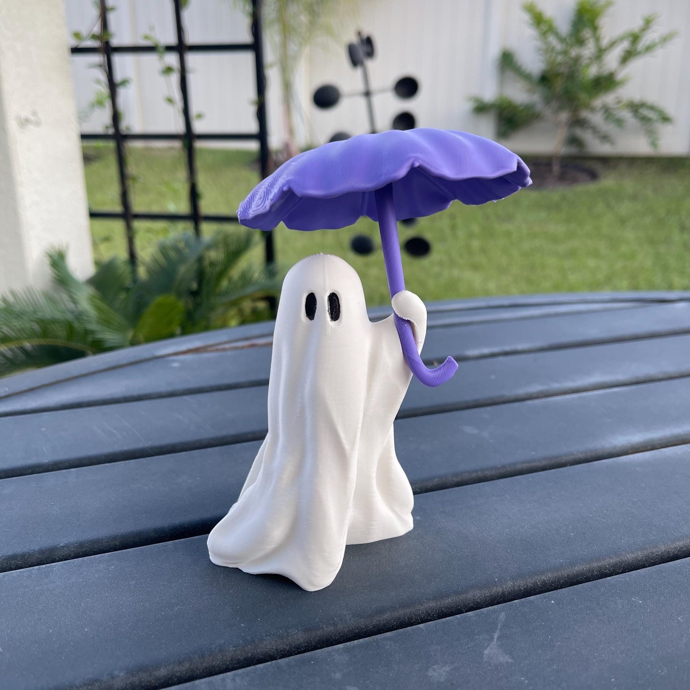 Cute 3D Printed Rainy Day Ghost Bookshelf Decor Halloween Decor Spooky-Create Fantasy Crafts