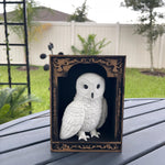 Snowy Owl or Snowy Owl Book Nook Choose Your Style 3D Printed Fantasy Book Shelf Decor-Create Fantasy Crafts