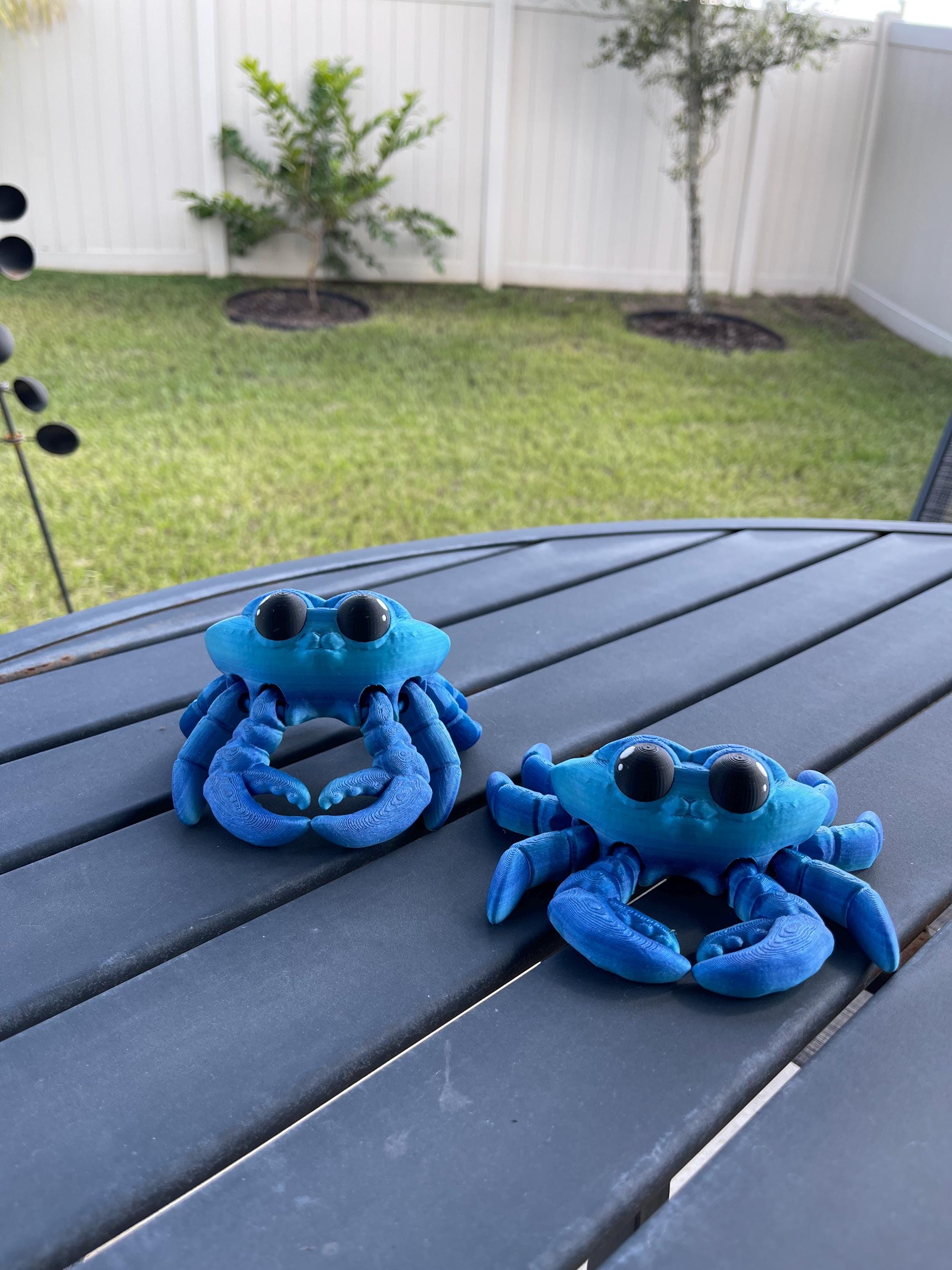 3D Print Articulating Crab Customizable Choose your own Color Bookself Decor Fidget Toy Gift-Create Fantasy Crafts