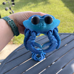 3D Print Articulating Crab Customizable Choose your own Color Bookself Decor Fidget Toy Gift-Create Fantasy Crafts