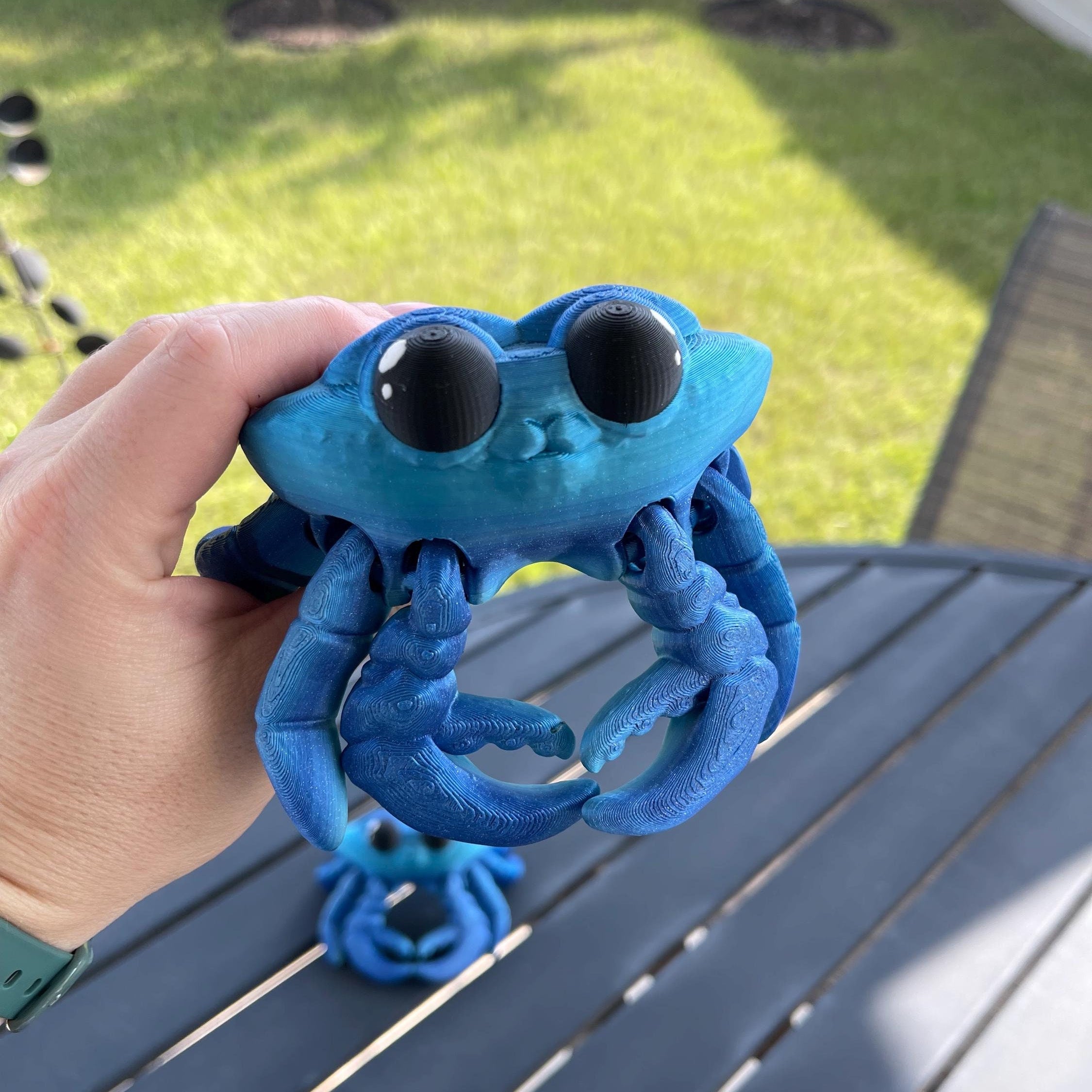 3D Print Articulating Crab Customizable Choose your own Color Bookself Decor Fidget Toy Gift-Create Fantasy Crafts