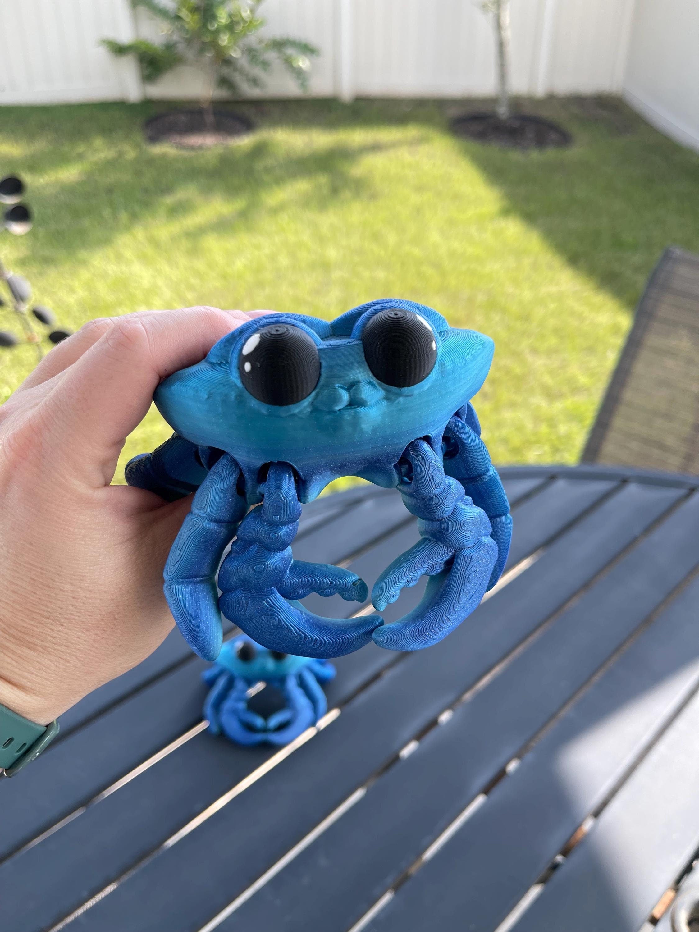 3D Print Articulating Crab Customizable Choose your own Color Bookself Decor Fidget Toy Gift-Create Fantasy Crafts